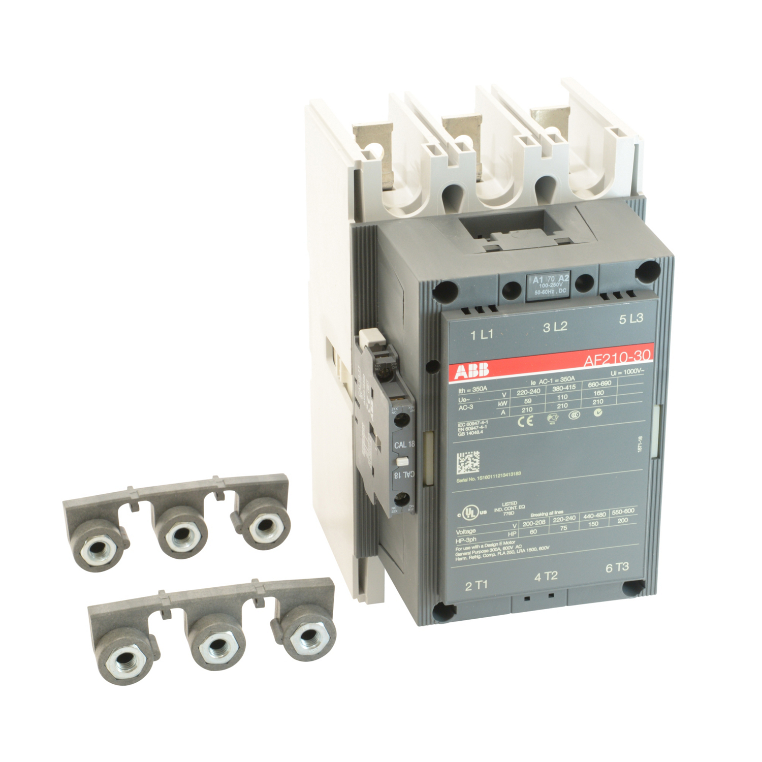 Product image for AF210 3P CONTR 100-250V AC/DC