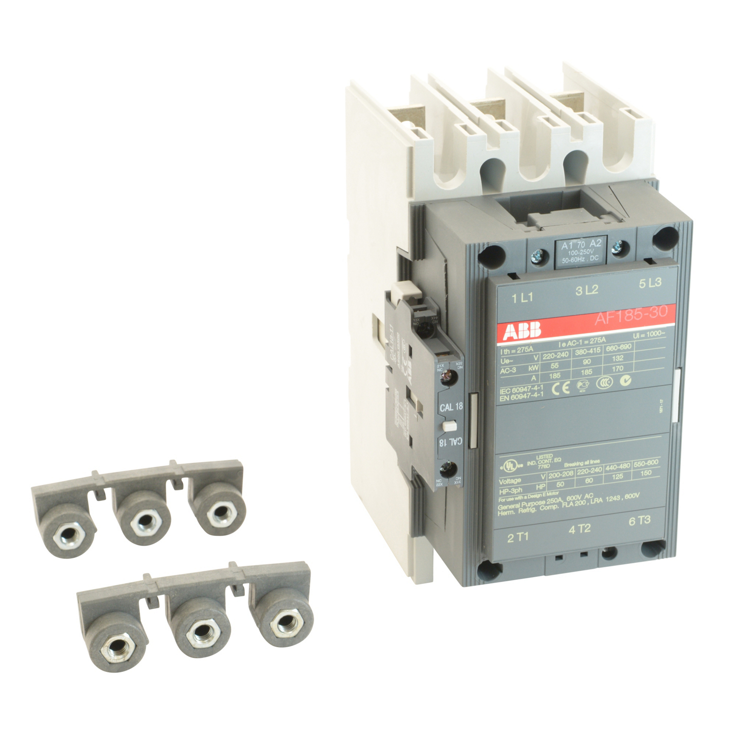 Product image for AF185,3P CONTR,100-250V AC/DC