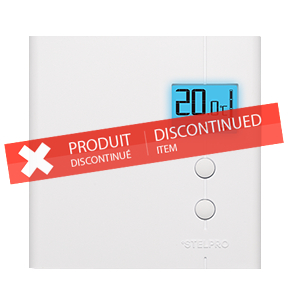 Product image for SINGLE PROG. ELECT. THERMOSTAT BAKCLIGHTED 4000W/240V (SOFT WHITE)