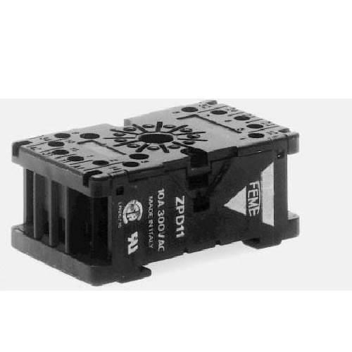 Product image for CARLO_GAVAZZI ZPD11XA BASE FOR 11PIN CIRCULAR PATTERN ICE CUBE RELAY