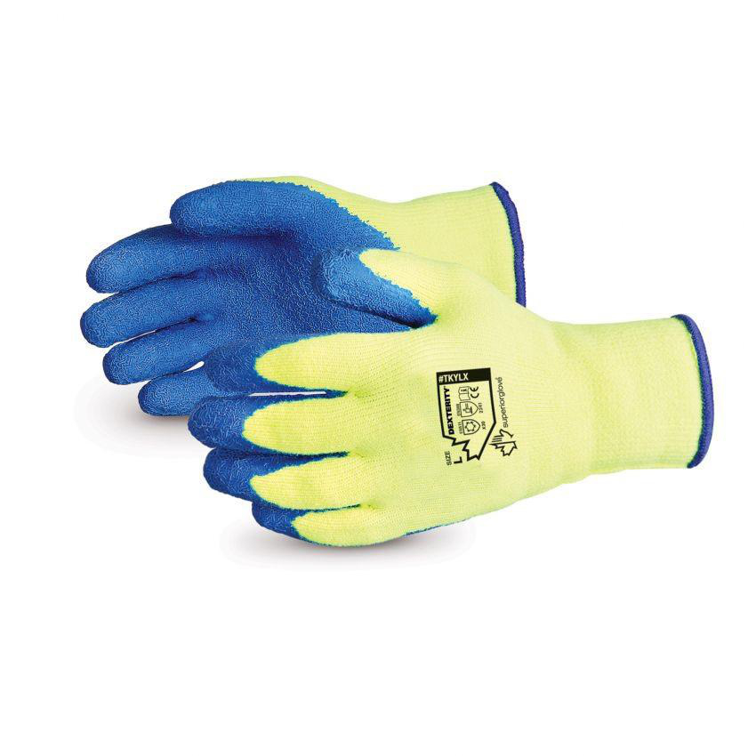 Product image for SUPERG TKYLX/XL GLOVE WINTER KNIT LATEX PALM COATED HI-VIZ YELLOW SIZE EXTRA LARGE
