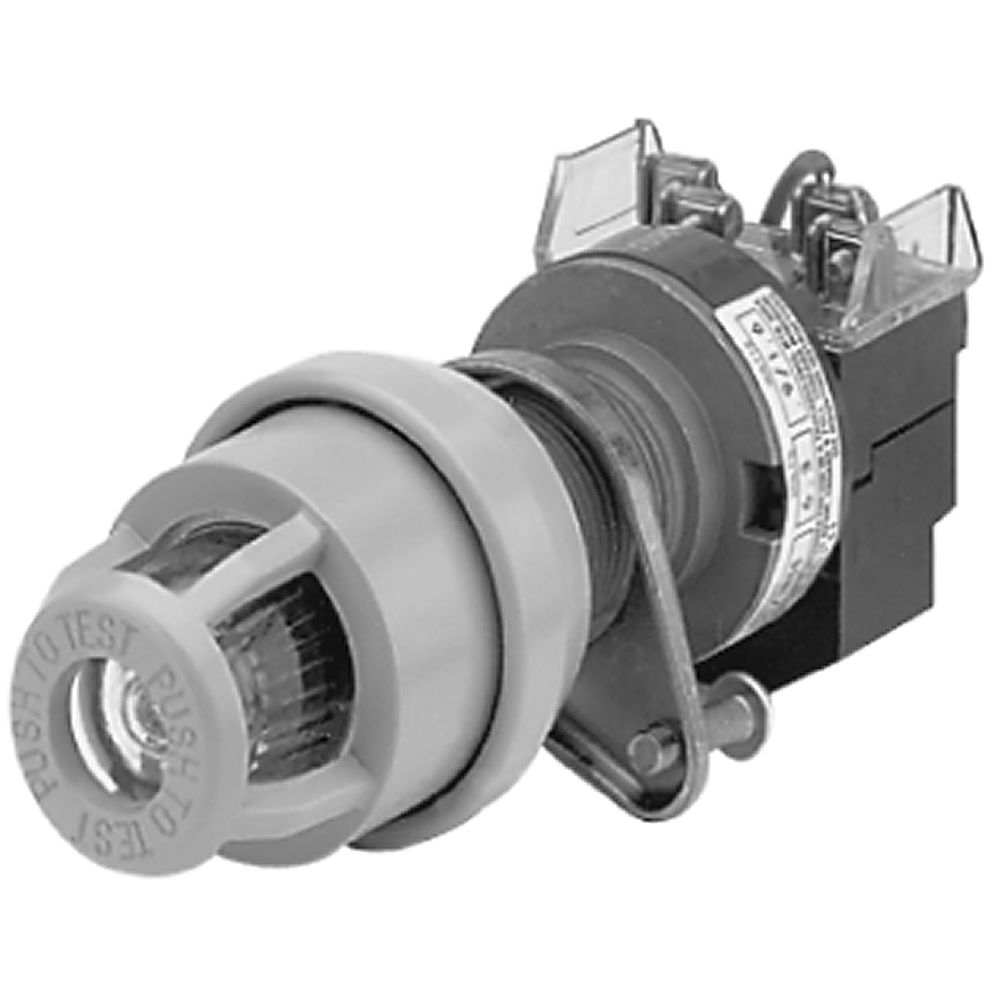 Product image for Light pilot transformer push-to-test 120VAC