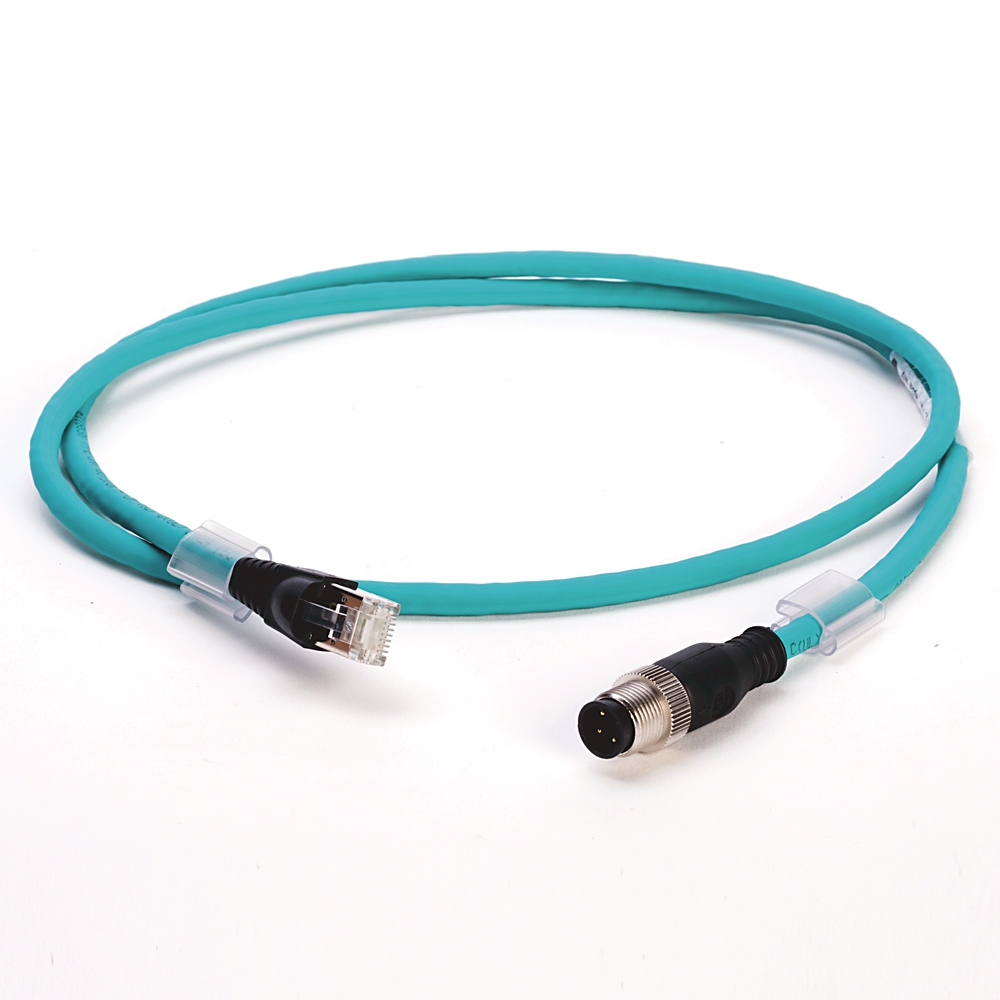 Product image for ABRA 1585D-M4TBJM-10 CABLE M12 RJ45 TEAL 10MTR