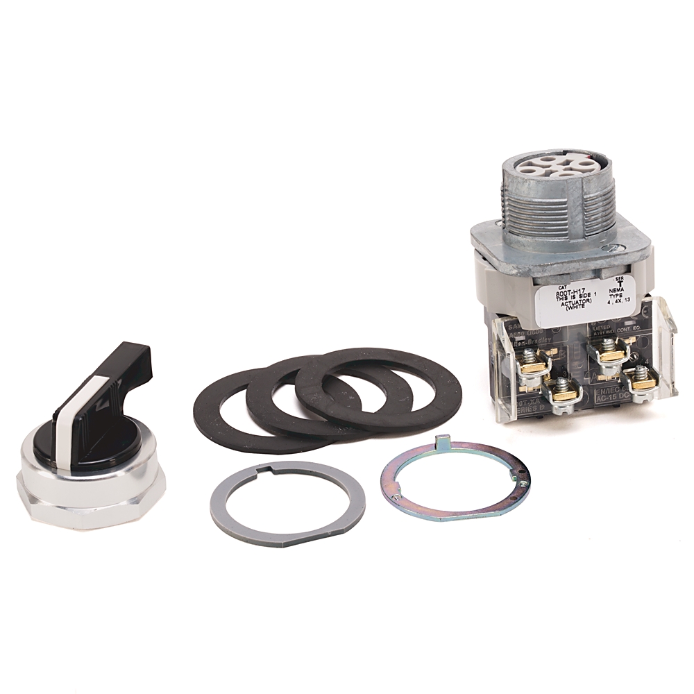 Product image for Switch selector 2-position knob lever 30.5mm