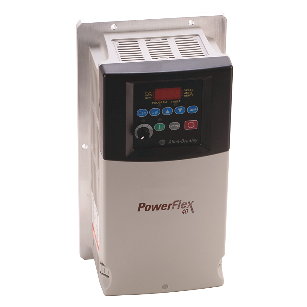 Product image for ABRA 22B-A012N104 DRIVE VFD 240V 12A CONT 1PH 3.0HP NEMA TYPE OPEN 24V I/O LED DISPLAY FIXED DIGITAL