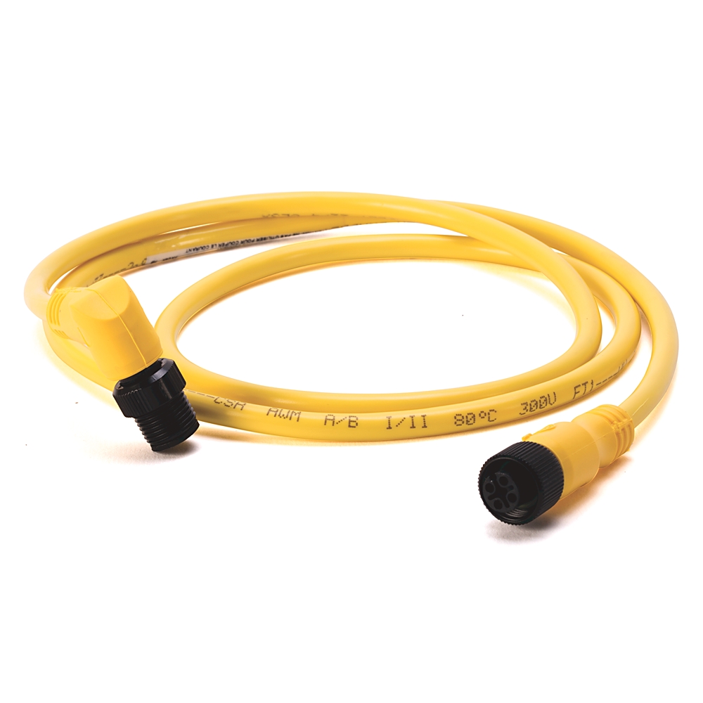 Product image for ABRA 871AS-CS4-DM5X ARMORBLOCK PATCHCORD V-CABLE 4-PIN DC MICRO WITH STAINLESS STEEL CONNECTOR 5MTR