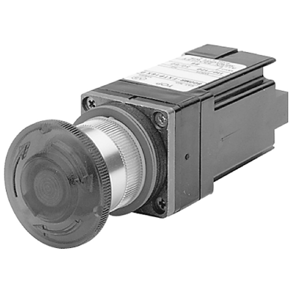 Product image for Pushbutton 1NO-1NC twist-release full voltage LED red