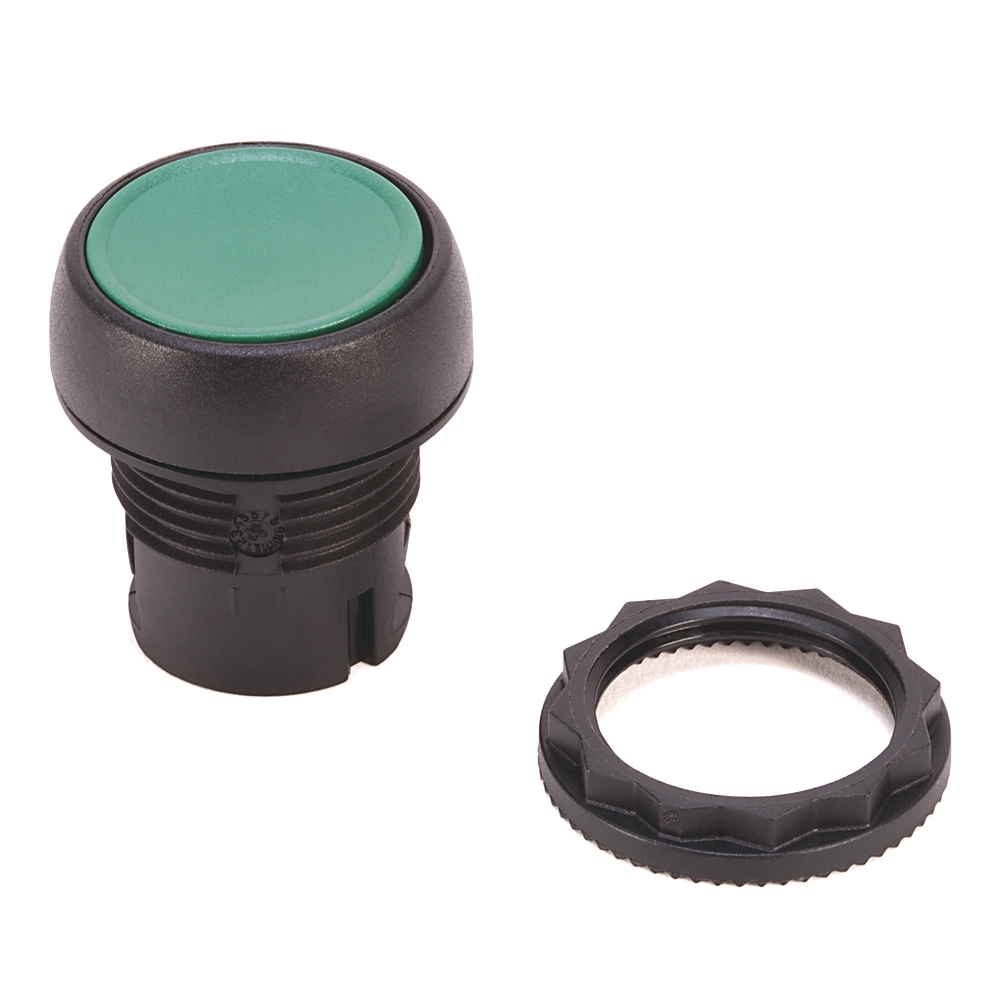 Product image for ABRA 800FP-F4 PUSHBUTTON MOM RED NON-ILLUMINATED FLUSH 22.5MM PLASTIC BEZEL