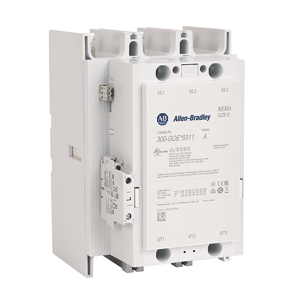 Product image for NEMA Size 6 Contactor Bus Bar Conn PLC