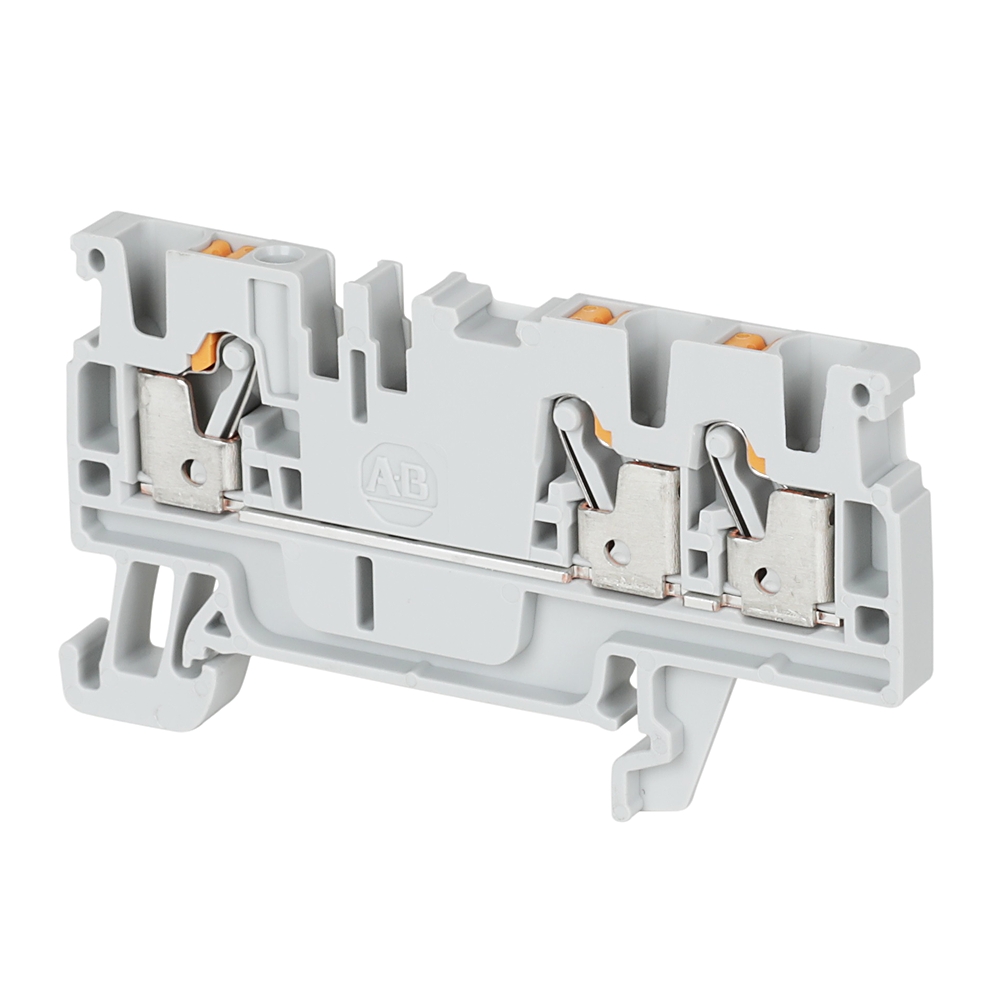 Product image for ABRA 1492-P3T-BL IEC FEED-THROUGH PUSH-IN TERMINAL BLOCK