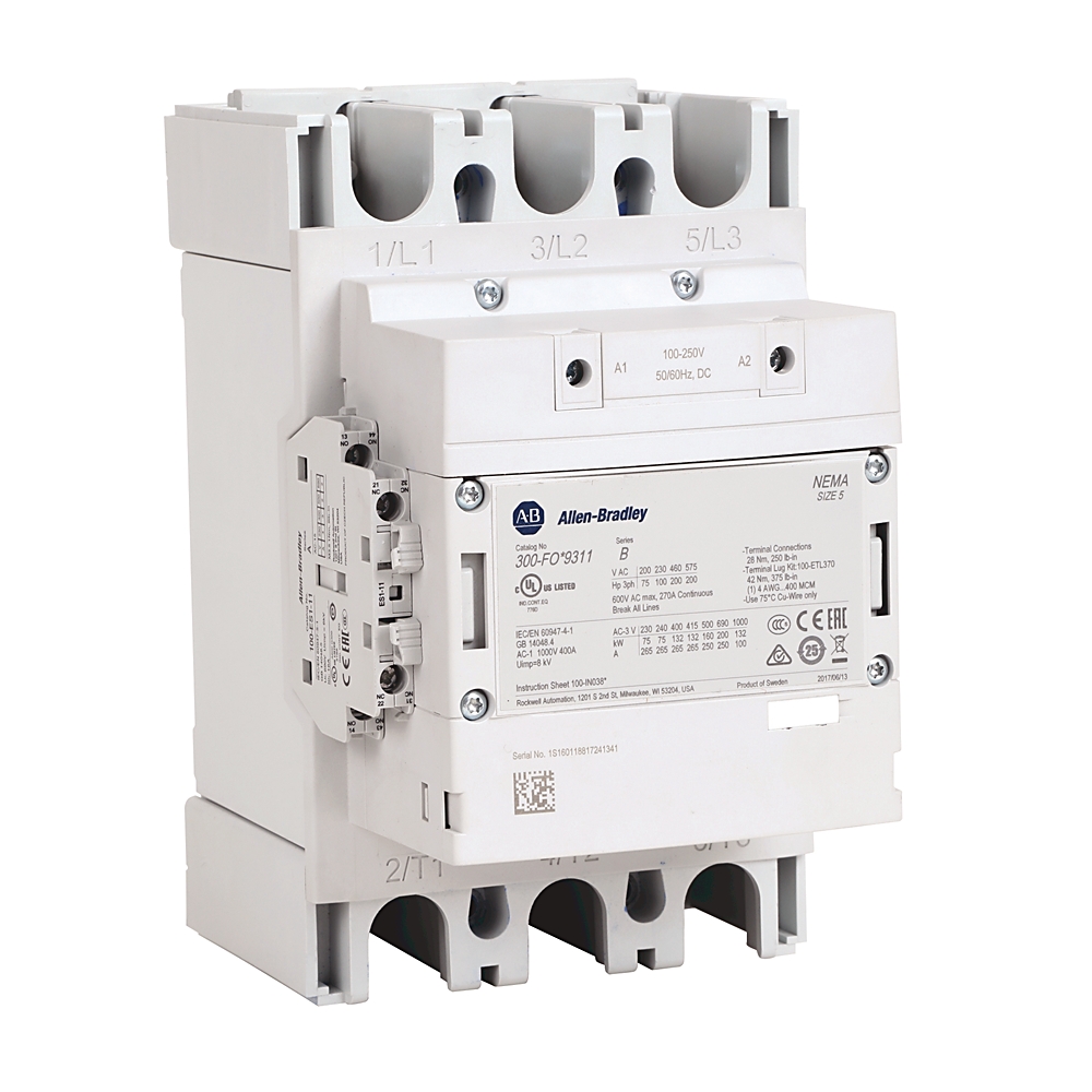 Product image for NEMA Size 5 Contactor Bus Bar Connection