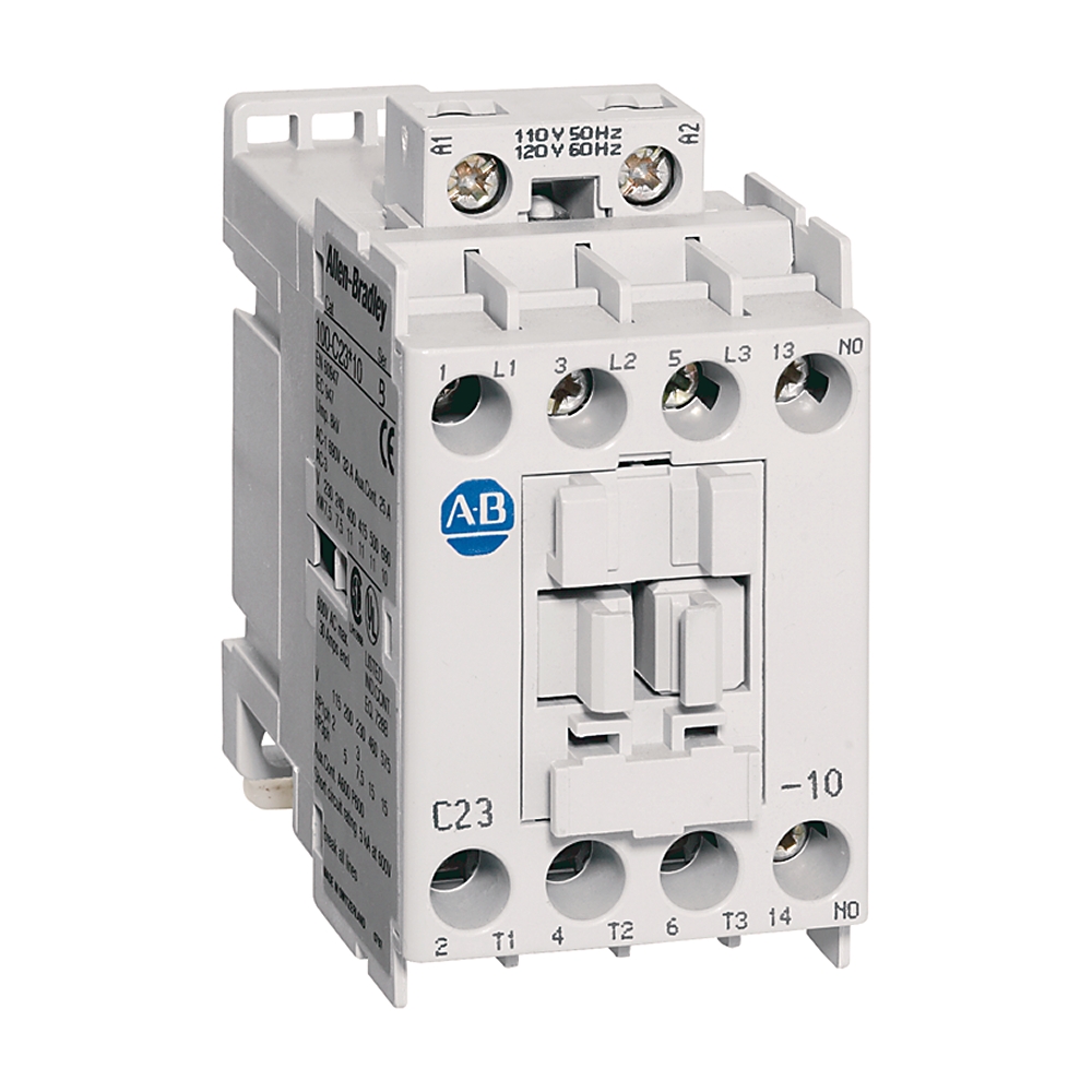 ABRA 100-C23D10 CONTACTOR IEC 23A 110VAC 50HZ 120VAC 60HZ 1NO AUX