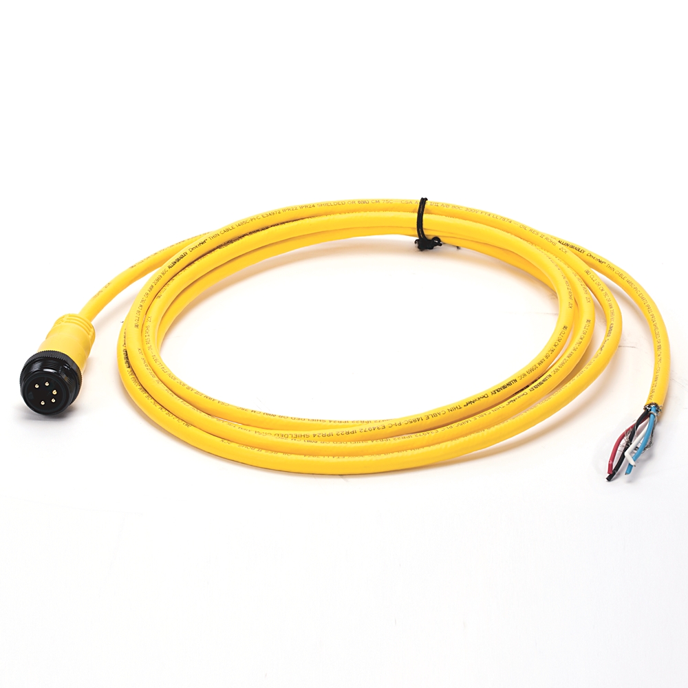 ABRA 1485R-P3M5-C CORDSET MINI 3MTR MALE TO CONDUCTOR DNET THIN
