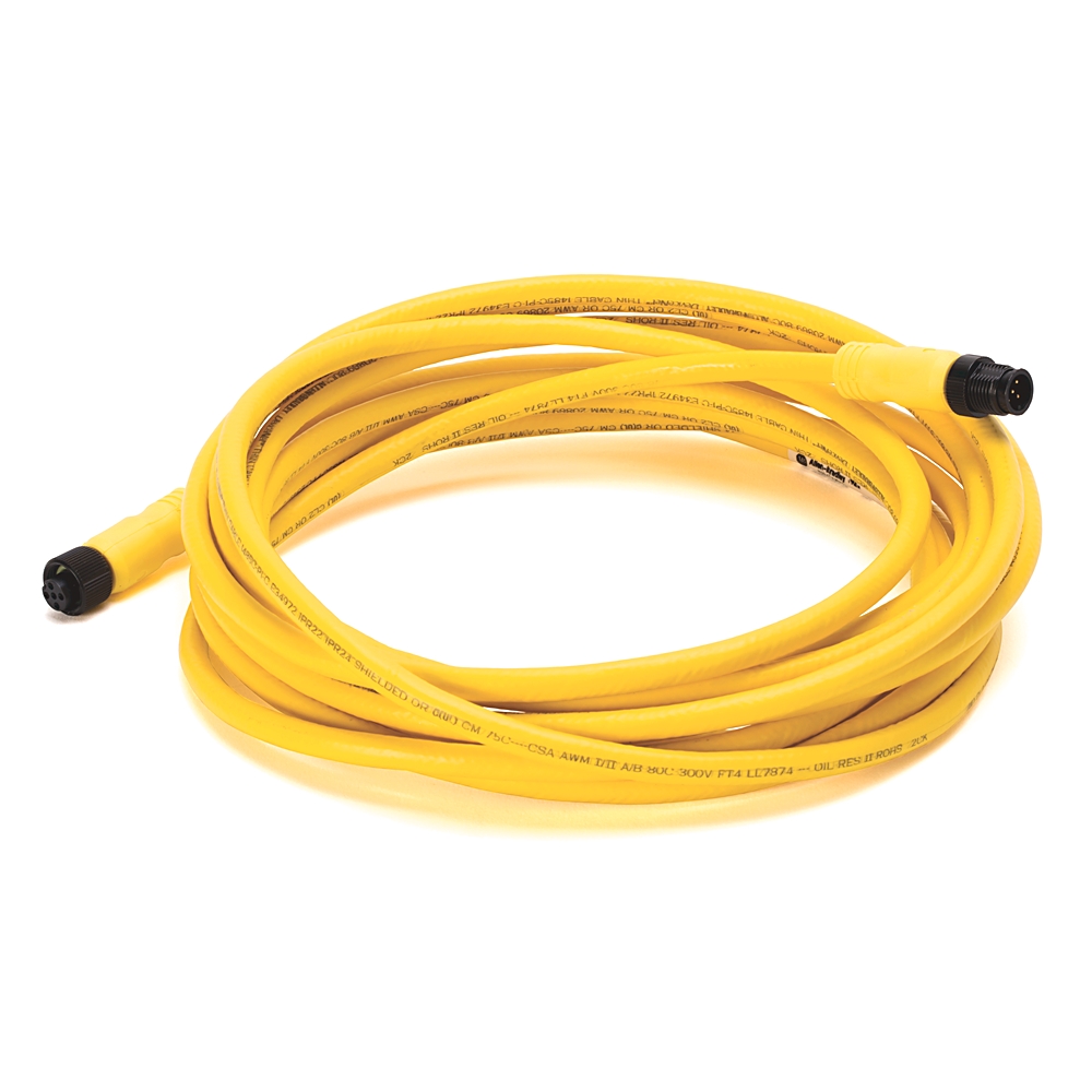 Product image for ABRA 1485R-P5N5-M5 5M DNET CORDSET MALE-FEM MINI STR THIN YEL CPE