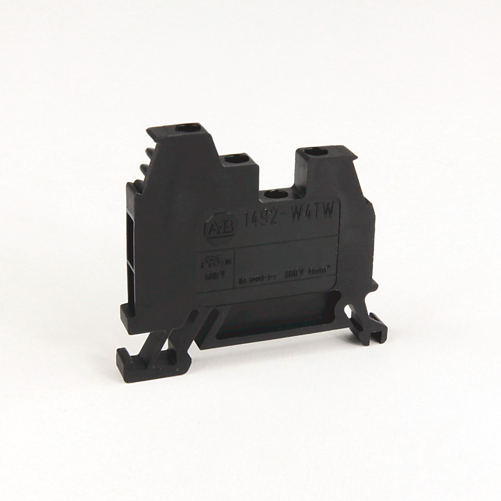 Product image for Block terminal feed-through screw connection 30A 600V black