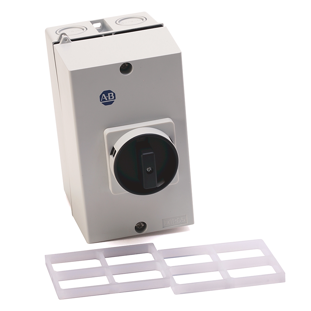 Product image for Enclosure non-metallic IP65 black handle