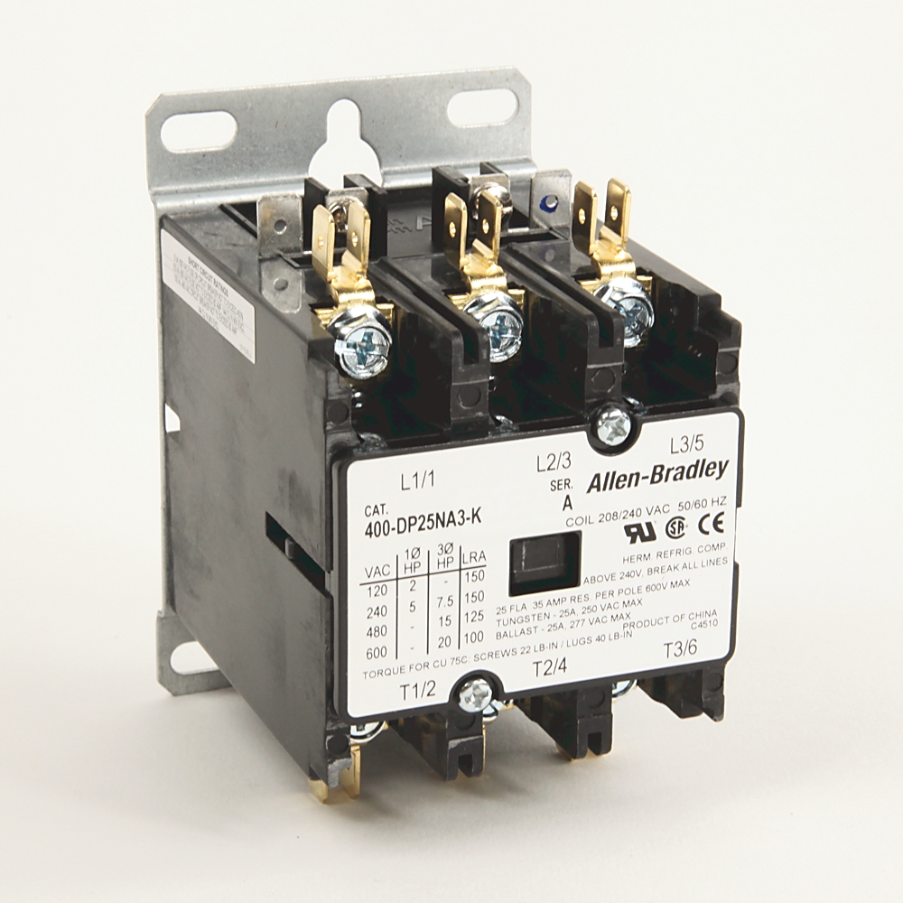 Product image for 400 Definite Purpose Contactor, 25A