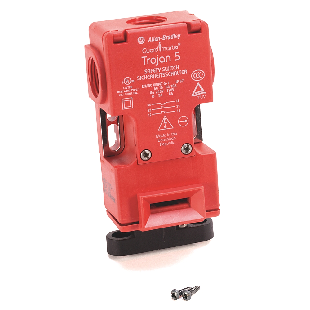 Product image for ABRA 440K-T11204 SAFETY SWITCH TROJAN-5 2NC/1NO BBM CONTACT