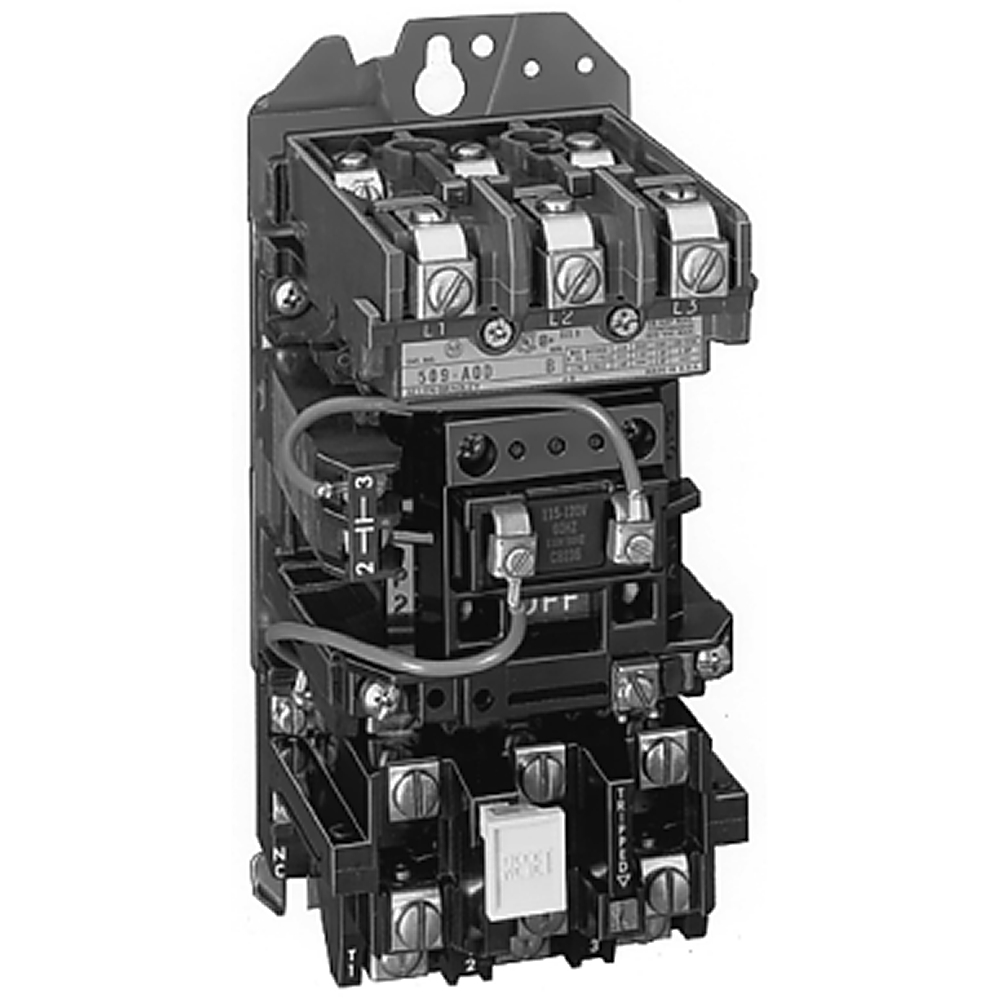 Product image for Starter non-reversing 3-phase 3.2-16A 110-120VAC NEMA SZ0