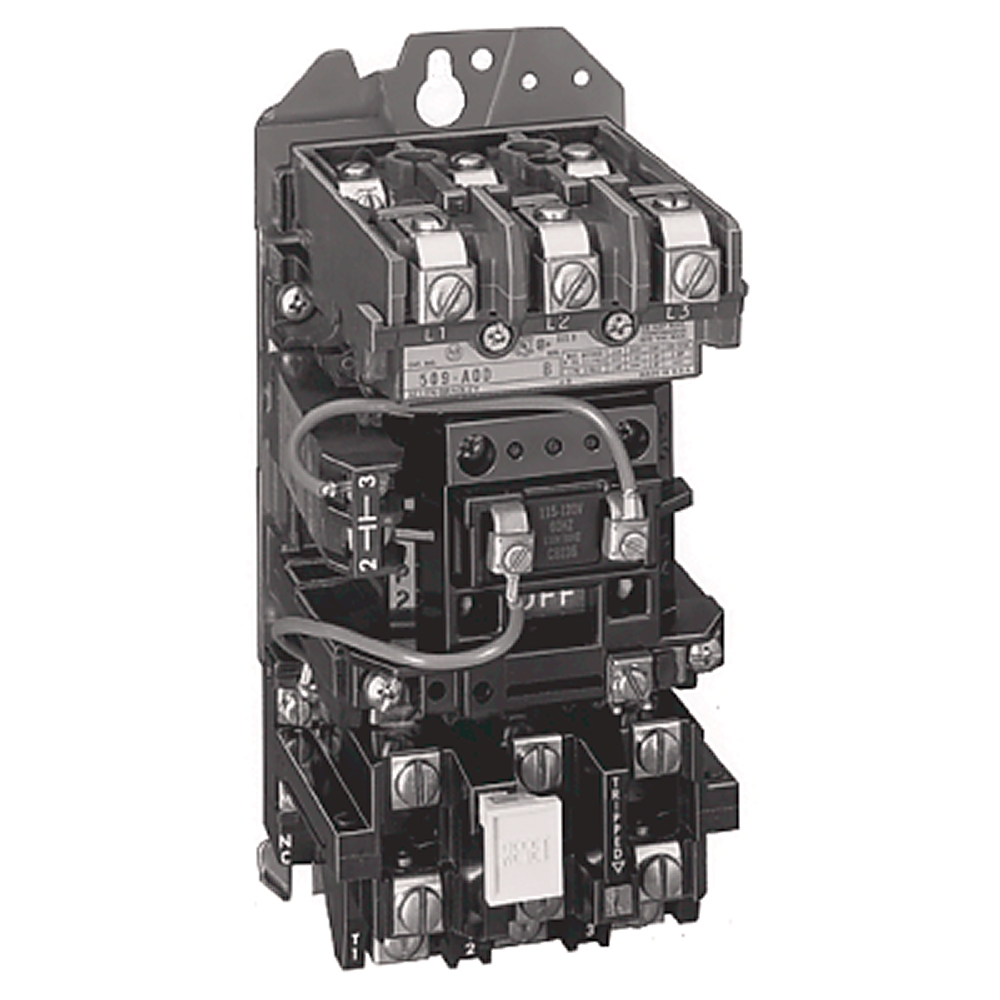 Product image for Starter non-reversing 3-phase 3.2-16A 110-120VAC NEMA SZ1