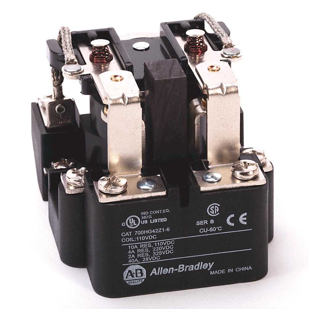 Product image for ABRA 700-HG47Z12 POWER RELAY 12VDC DPST-NO 2POLE 30A W/SCREW TERM