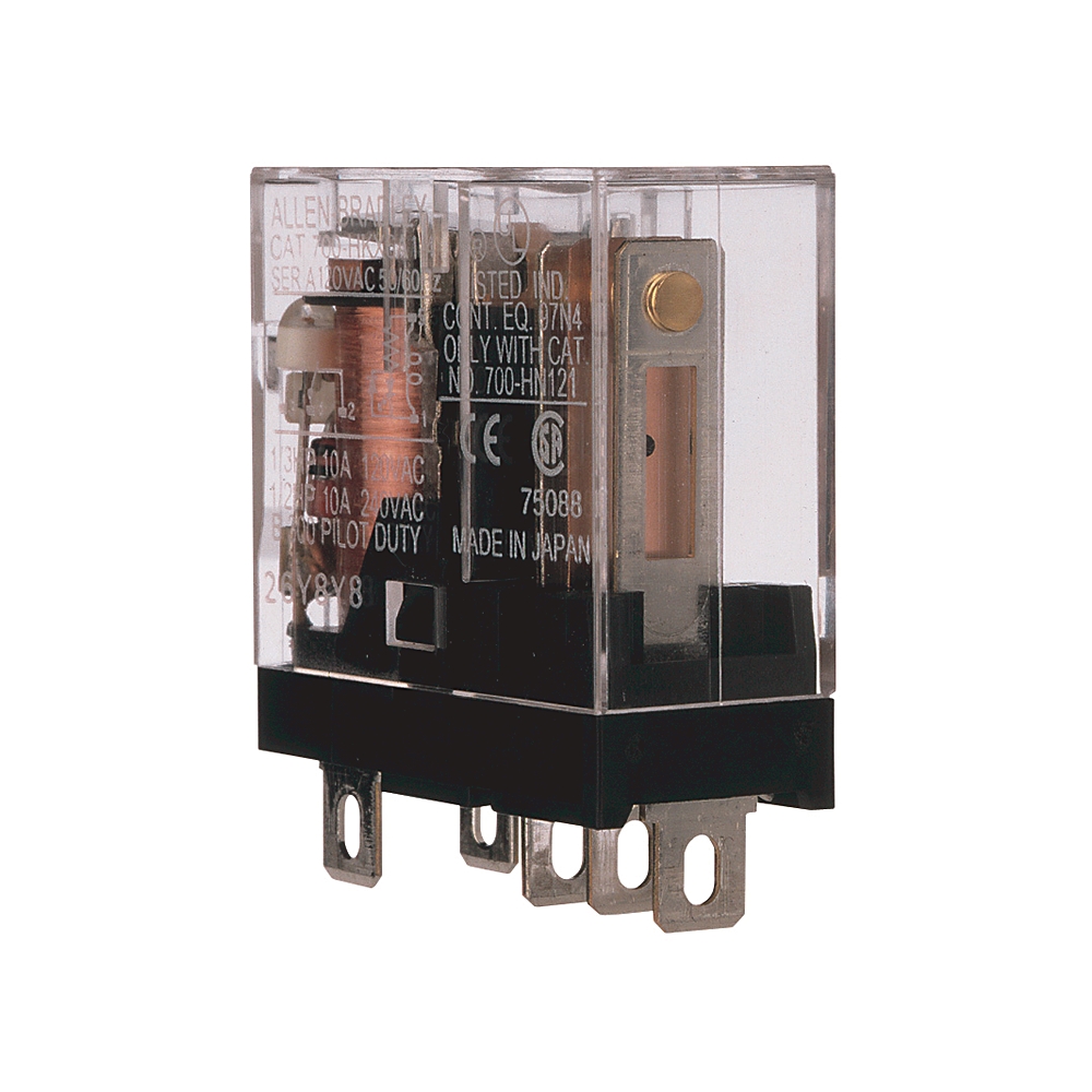Product image for Relay slim line LED 1-form-C 1-pole DPDT 16A 24VDC