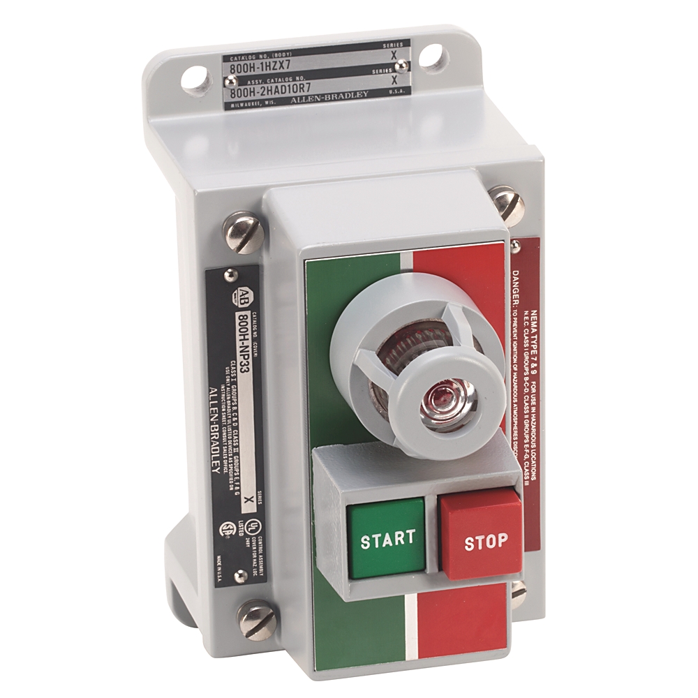Product image for ABRA 800H-2HAD10R7 PUSHBUTTON STATION