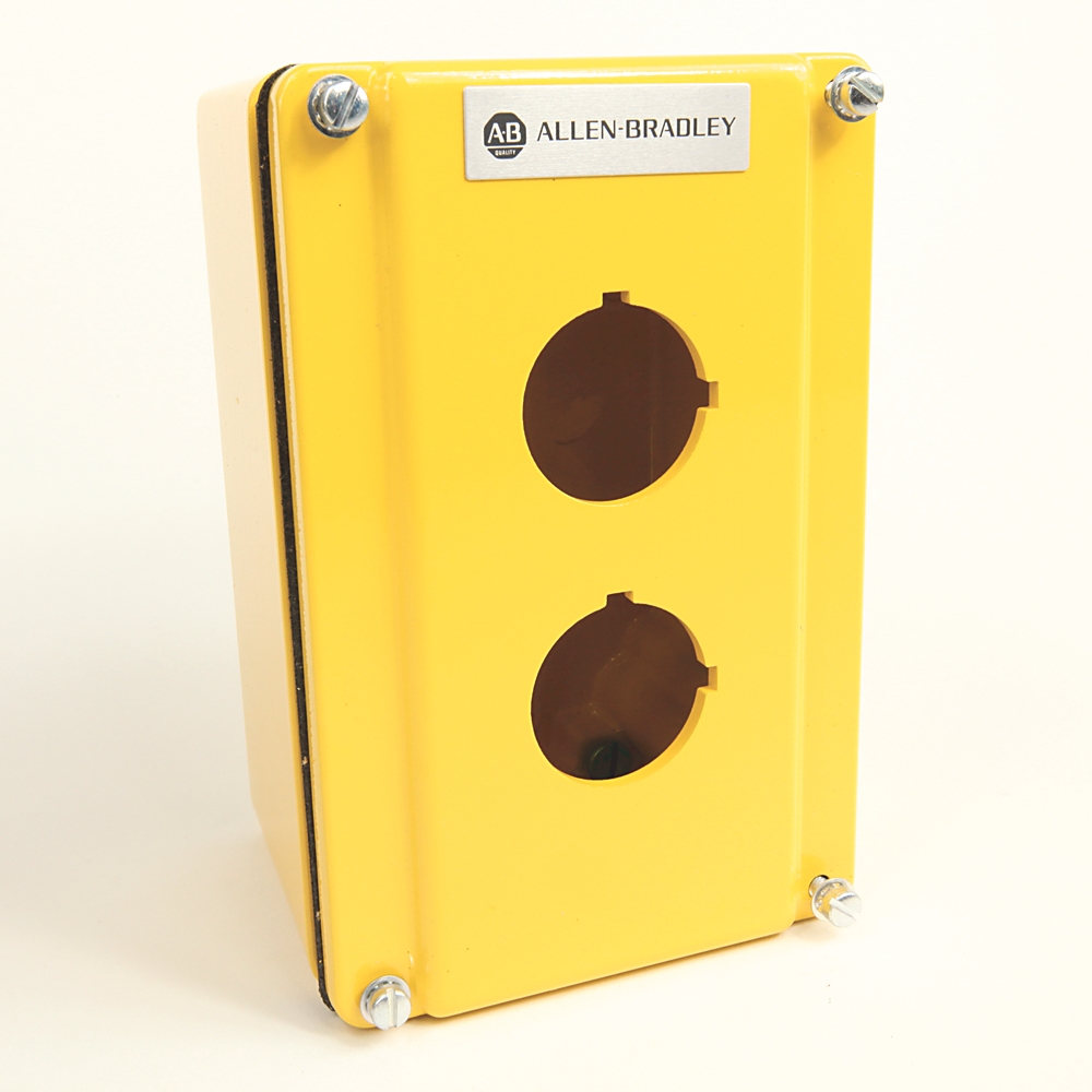 Product image for Enclosure pushbutton 2-operator die-cast yellow