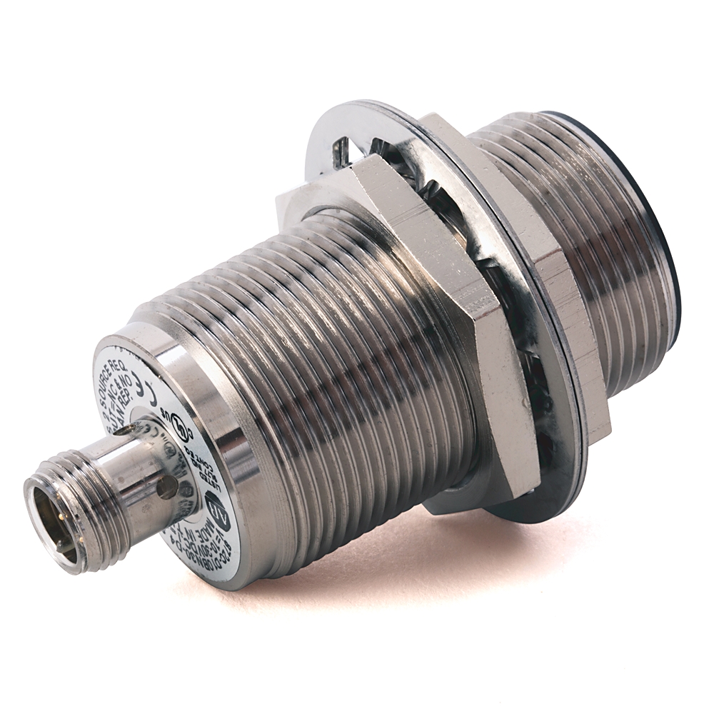Product image for ABRA 872C-M15BN30-D4 SENSOR INDUCTIVE PROX 30MM BARREL NICKEL BRASS