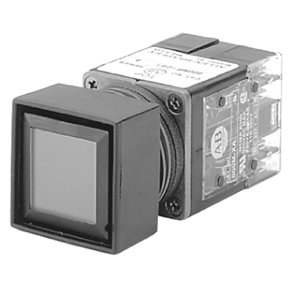 Product image for Pushbutton 1NO extended head yellow