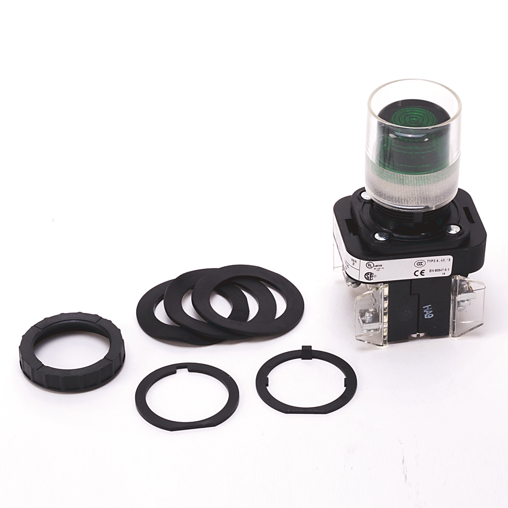 Product image for ABRA 800H-QRA24G ILLUM PUSHBUTTON GREEN