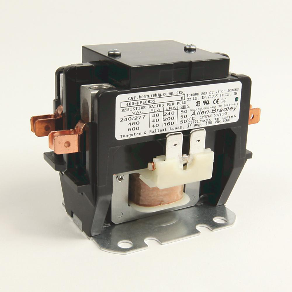 Product image for Definite Purpose Contactor 2pole 40A 120V