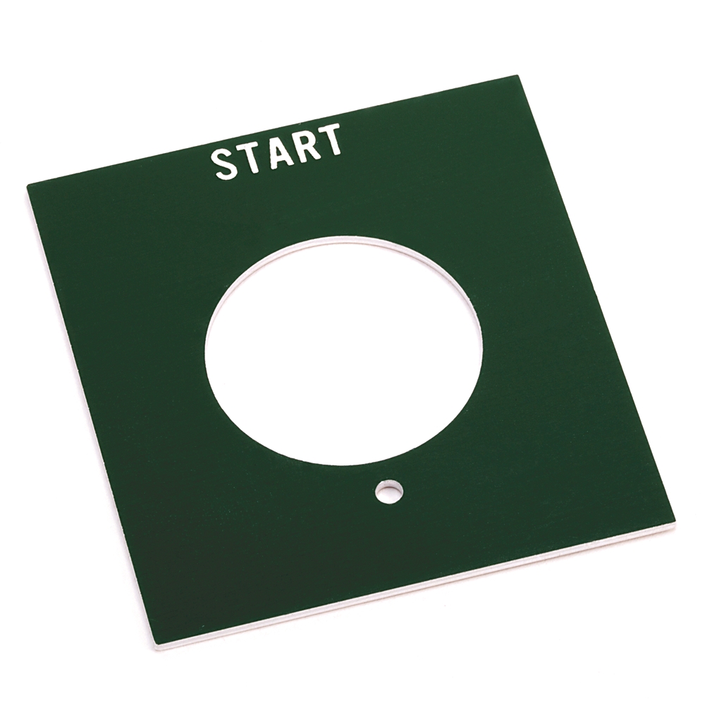 Product image for ABRA 800H-Y47 NAMEPLATE START LEGEND PLATE START