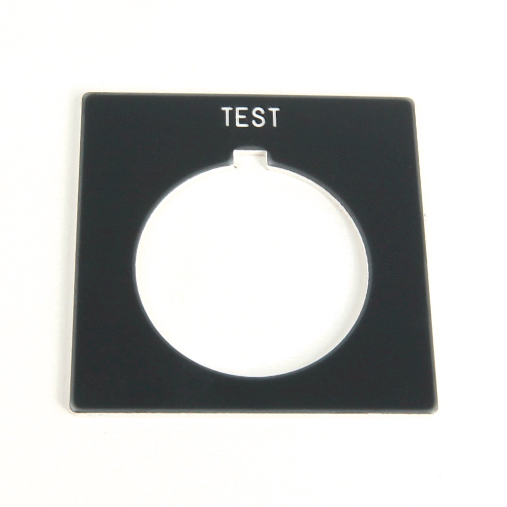 Product image for ABRA 800H-W128 NAMEPLATE " TEST "