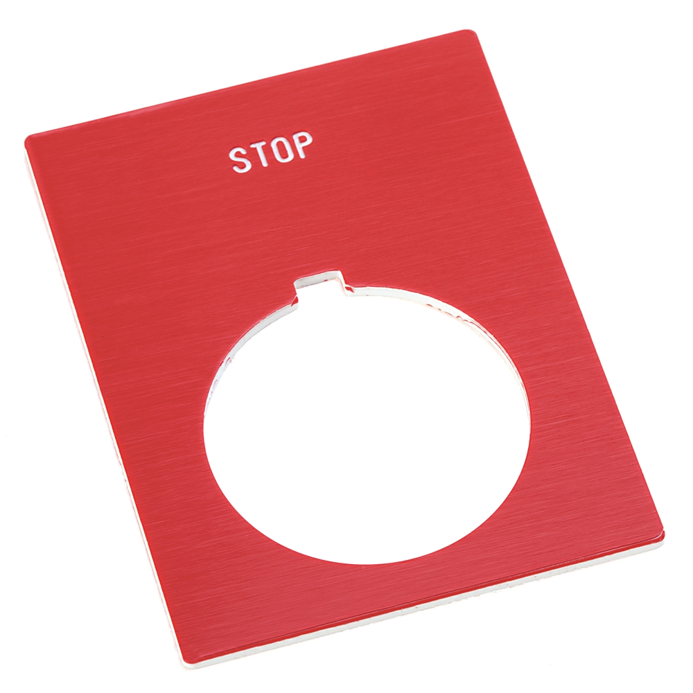 Product image for ABRA 800H-W371 HDPB NAMEPL STOP W37