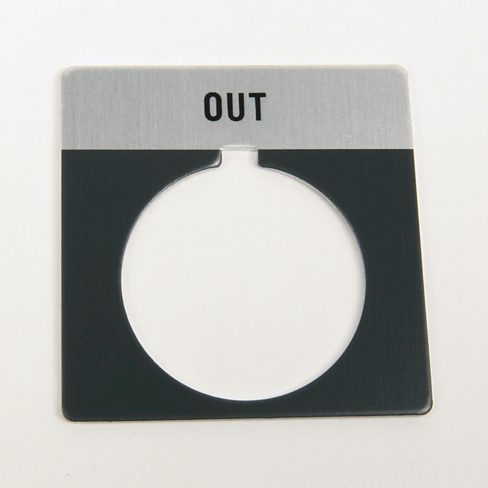 ABRA 800T-X532 NAMEPLATE OPEN CLOSE FOR PUSHBUTTON