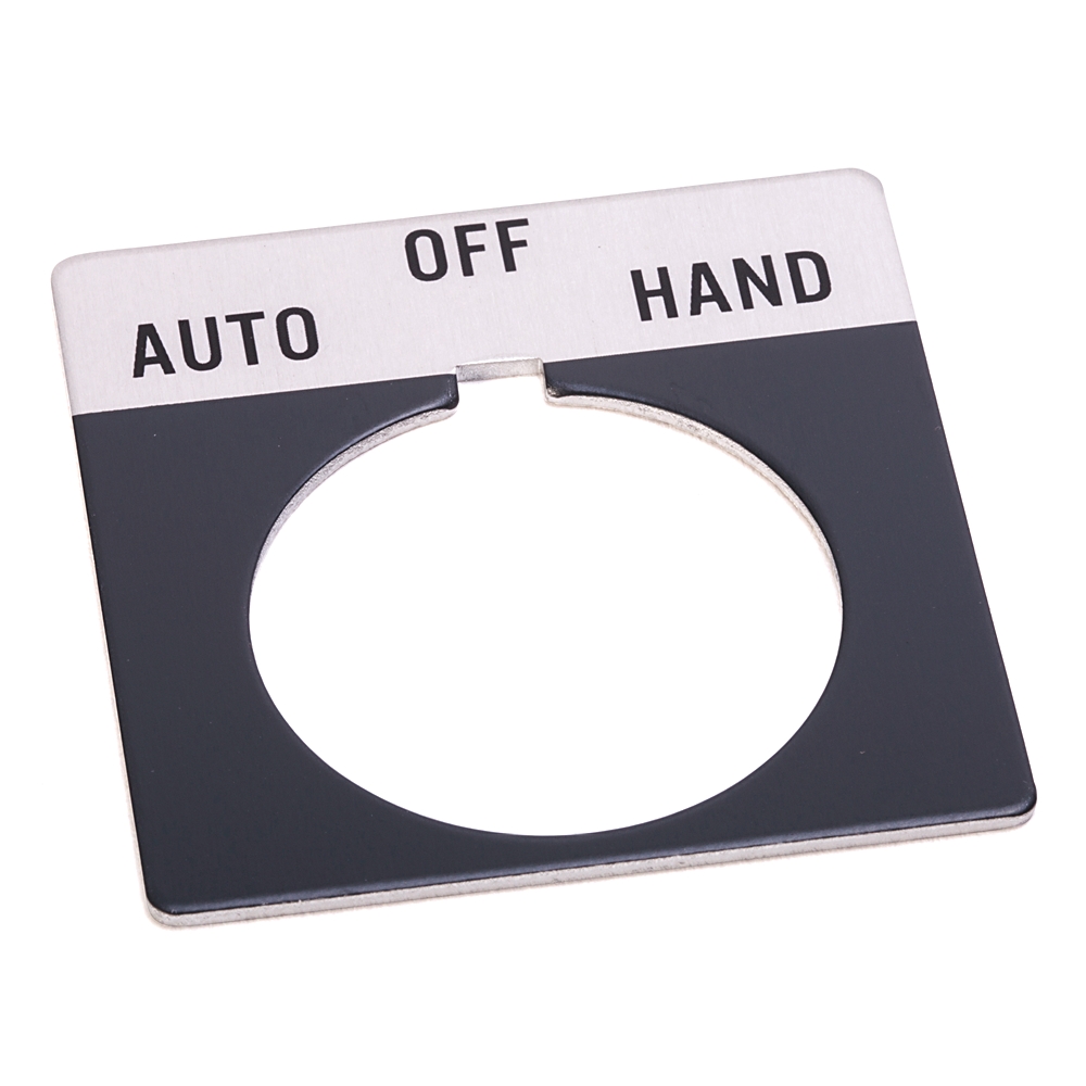ABRA 800T-X511 NAMEPLATE HAND OFF AUTO FOR PUSHBUTTON