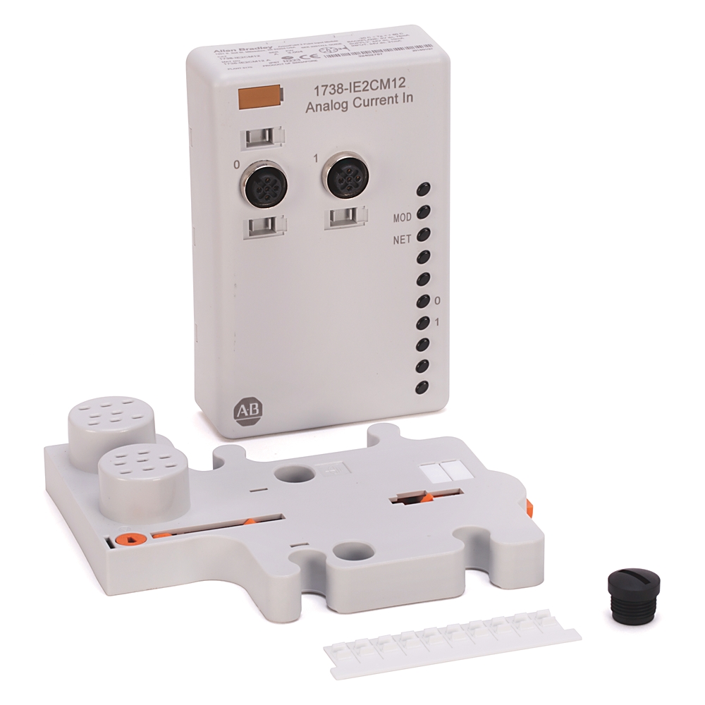 Product image for ABRA 1738-IE2VM12 24VDC 2ANALOG V 24VDC 2 ANLOG VOLT IN/M12 CONN