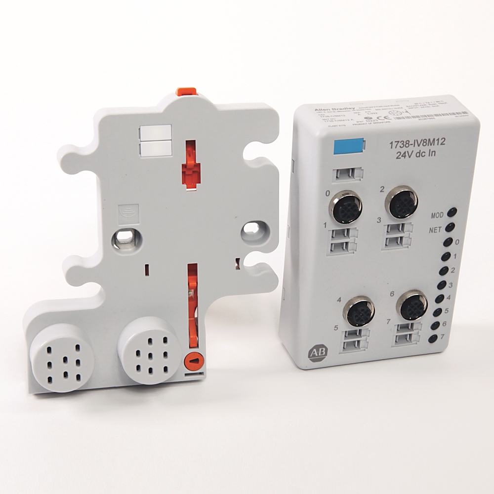 Product image for ABRA 1738-IV8M12 24VDC 8IN SOURCE 24VDC 8IN SOURC M12 W/MNT BASE