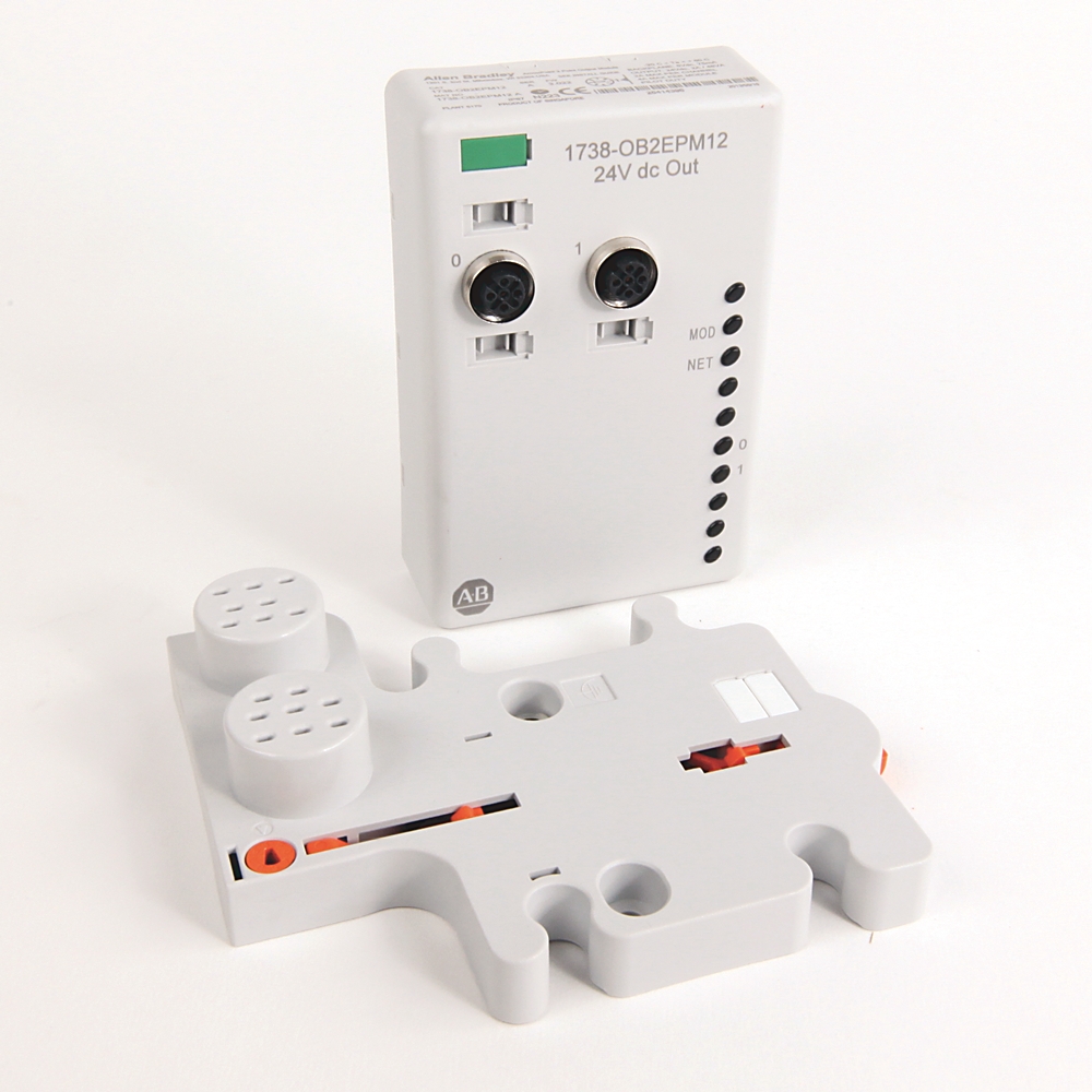 Product image for ABRA 1738-OB2EPM12 24VDC 2 SOURCE 24VDC 2 SOURCE OUTPUT WITH M12