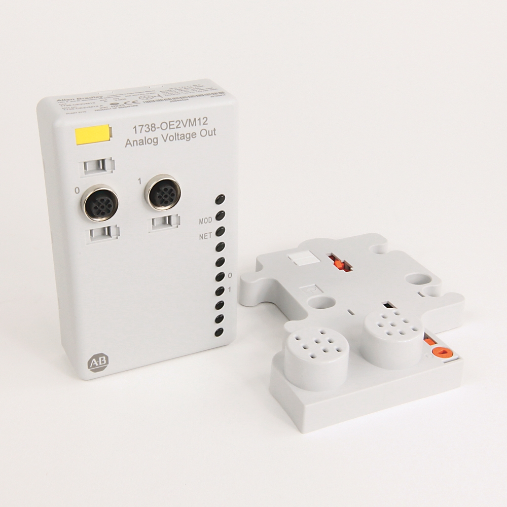 Product image for ABRA 1738-OE2CM12 MODULE 2PT 24VDC ARMORPOINT ANALOG CURR OUTPUT M12