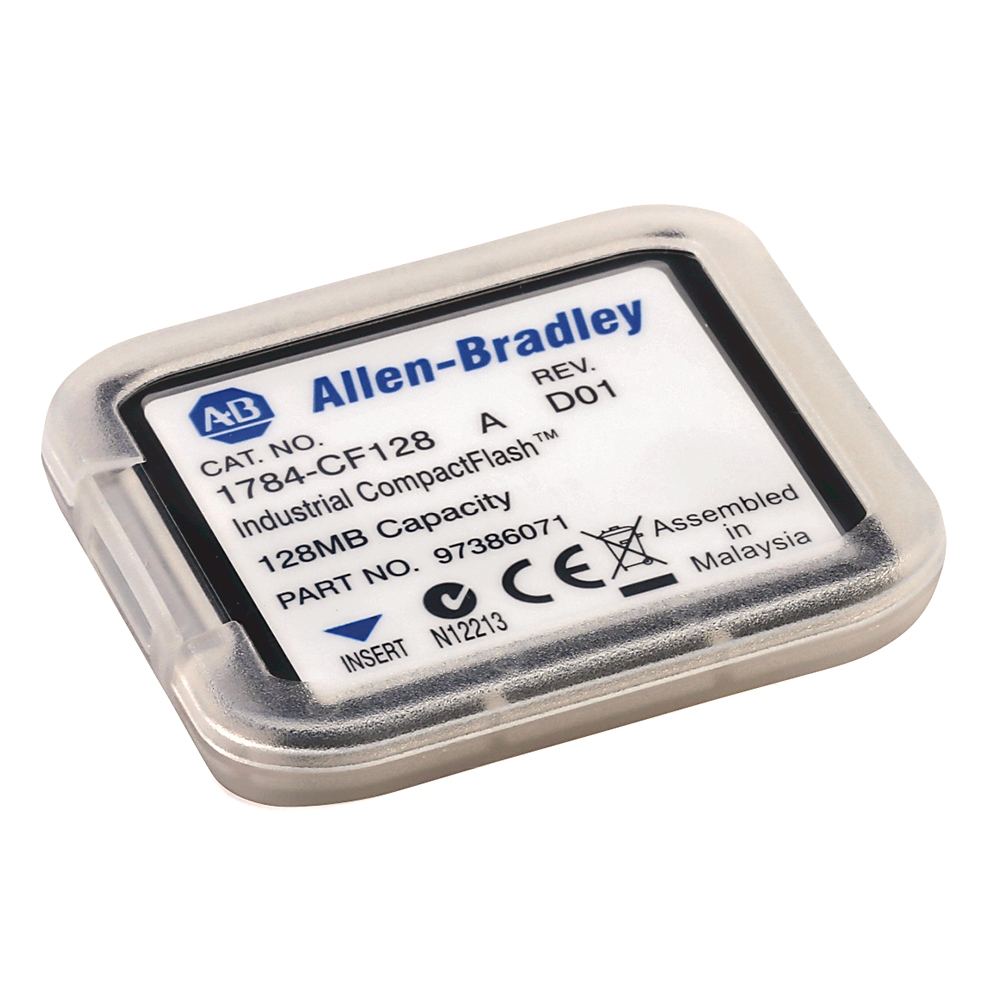 Product image for Card CompactFlash ControlLogix 128MB industrial