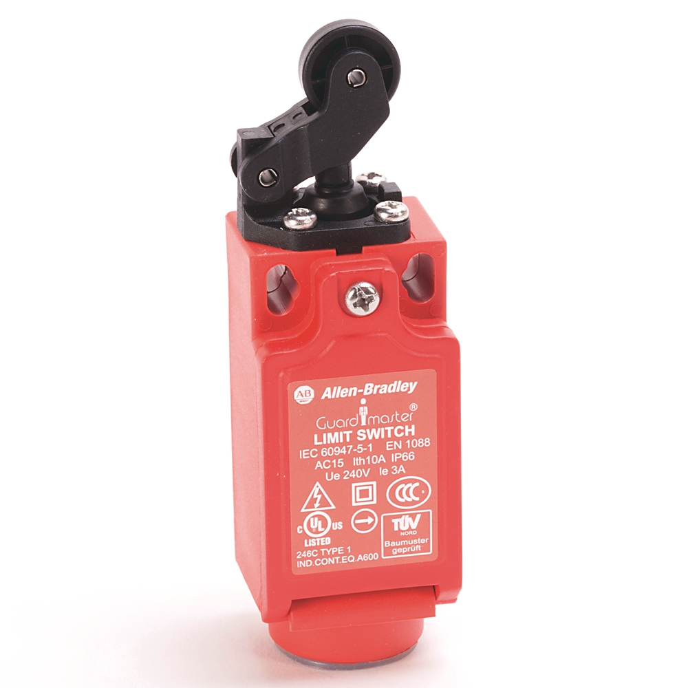 Product image for ABRA 440P-CHLB12B SAFETY LIM SWITCH TOP ROLLER LEVER BBM 2NC/1NO
