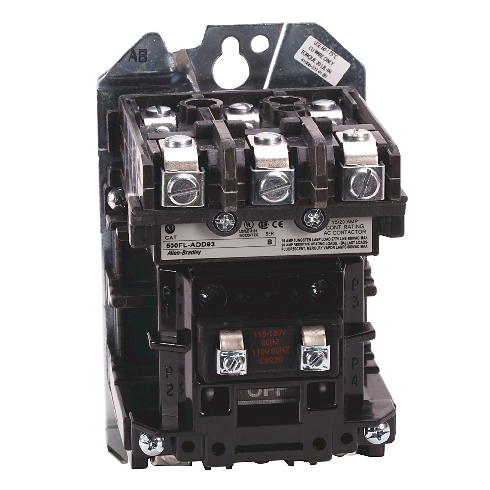 Product image for NEMA Size 0 Feed Thru Lighing Contactor