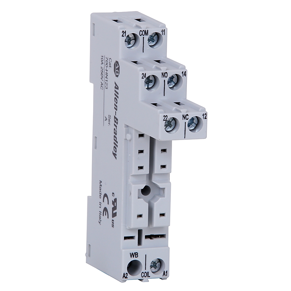 Product image for Screw terminal socket 8-pin for 700-HP Relays