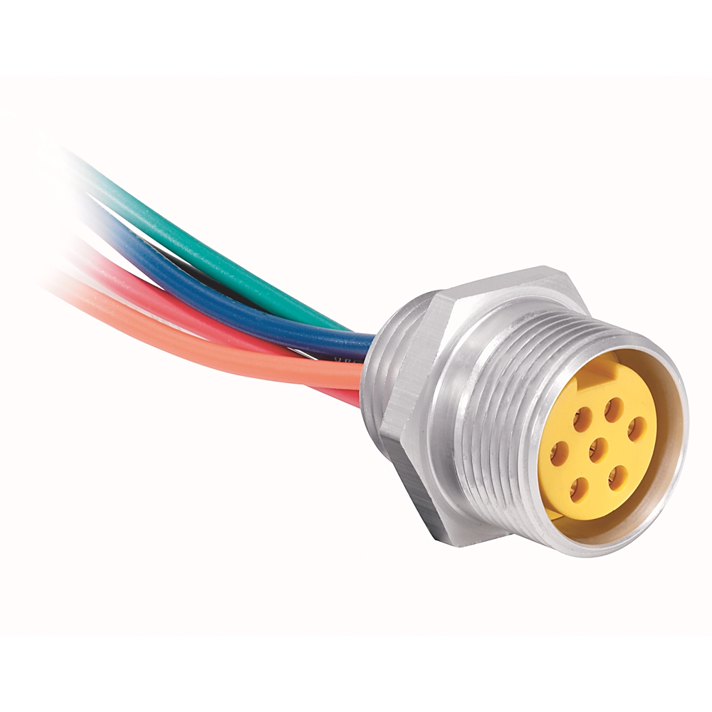 Product image for Receptacle straight female 7-pin 16AWG 8A 600V