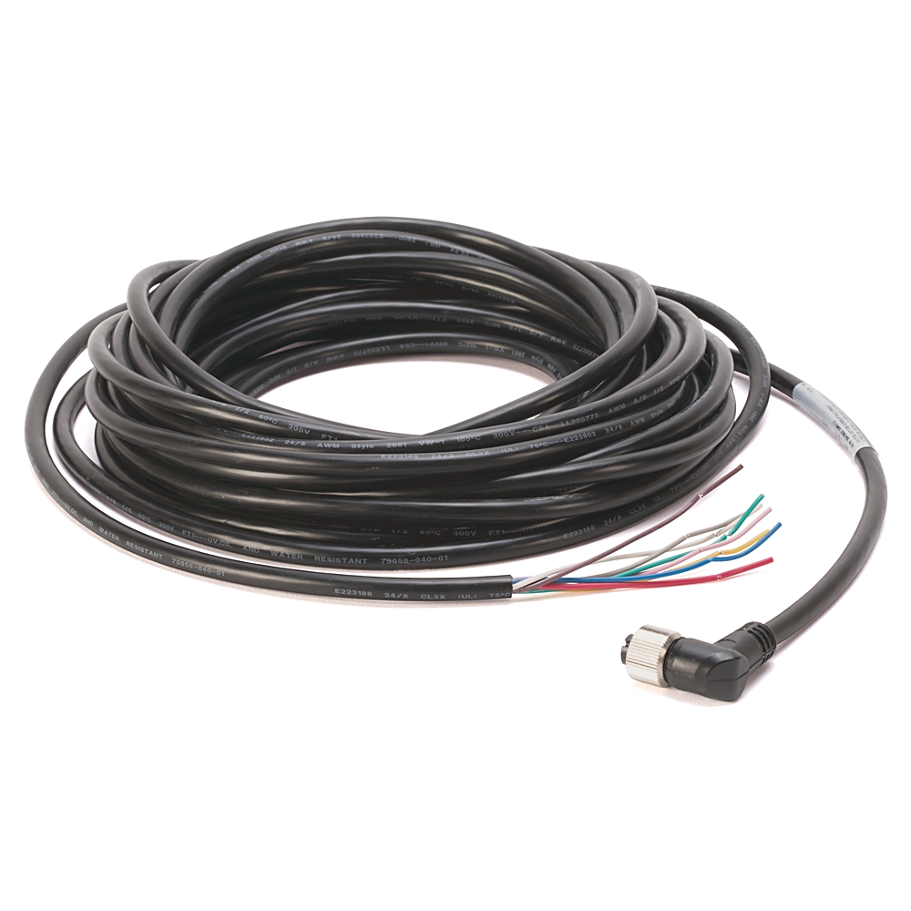 Product image for Cordset DC micro M12 8pin 90.... female 22AWG 10m