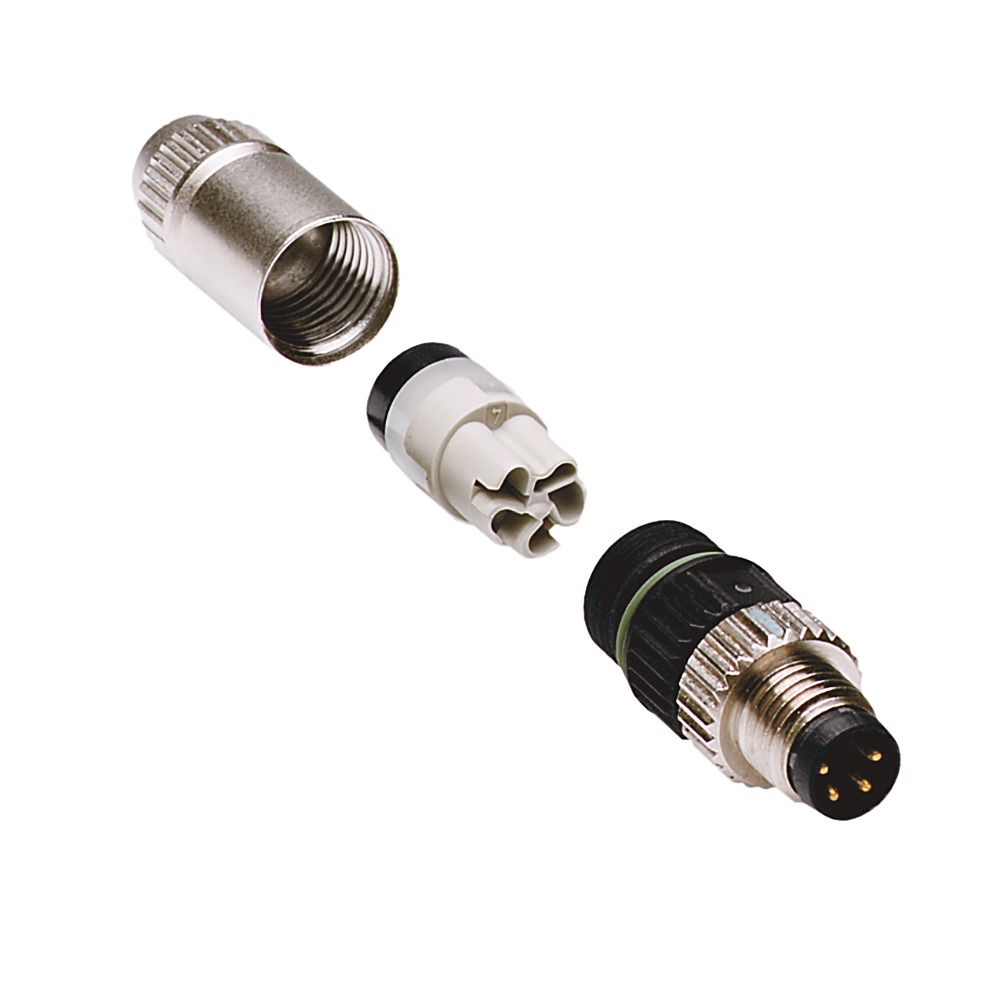 Product image for Insulation Displacement Connector, Pico (M8), Straight Male, 3-Pin, 4-5.1mm