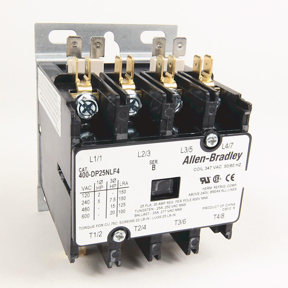 Product image for Definite Purpose Contactor 4P 25A 347VA