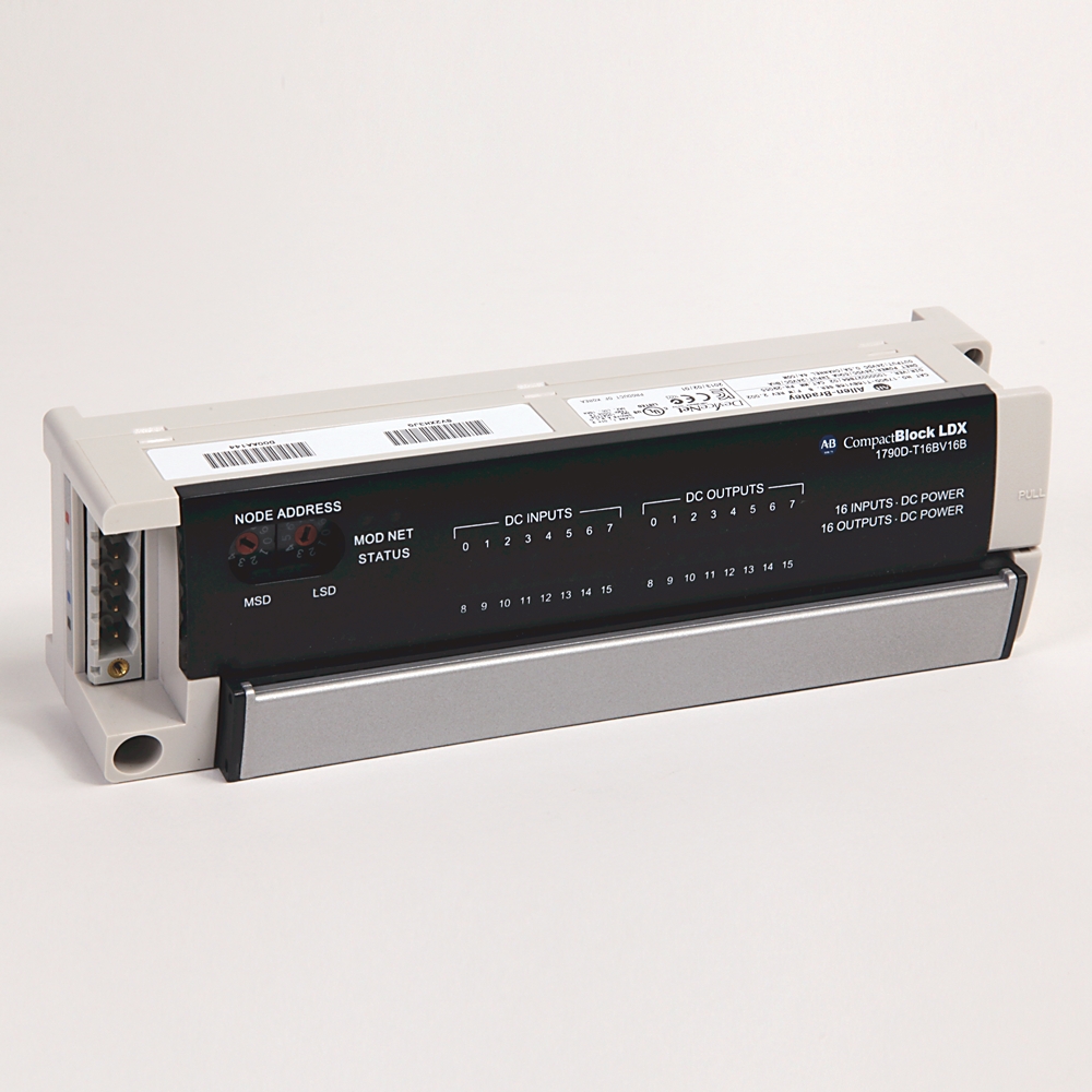 Product image for Block base 16-input 16-source output 24VDC screw clamp